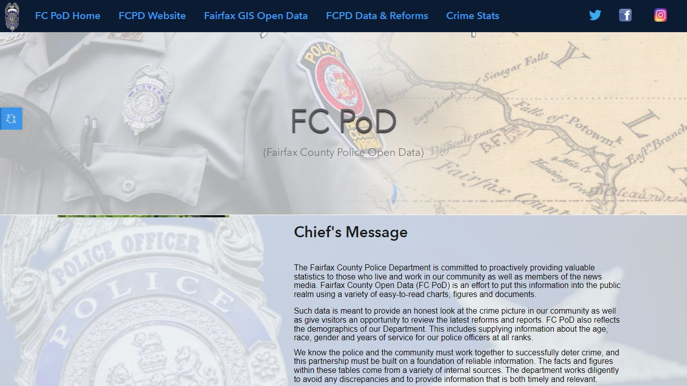 Fairfax County's Police Public Mapping - FC PoD