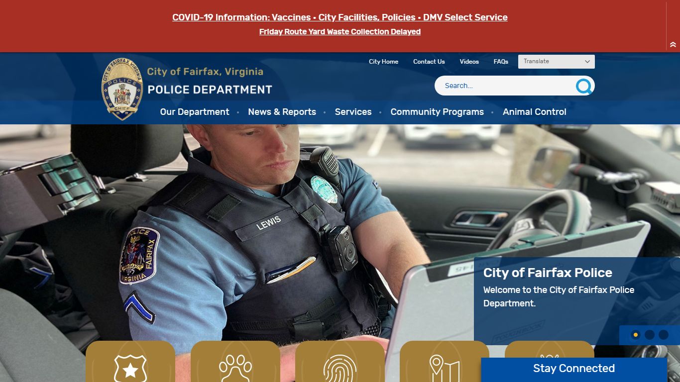 Police Microsite | City of Fairfax, VA